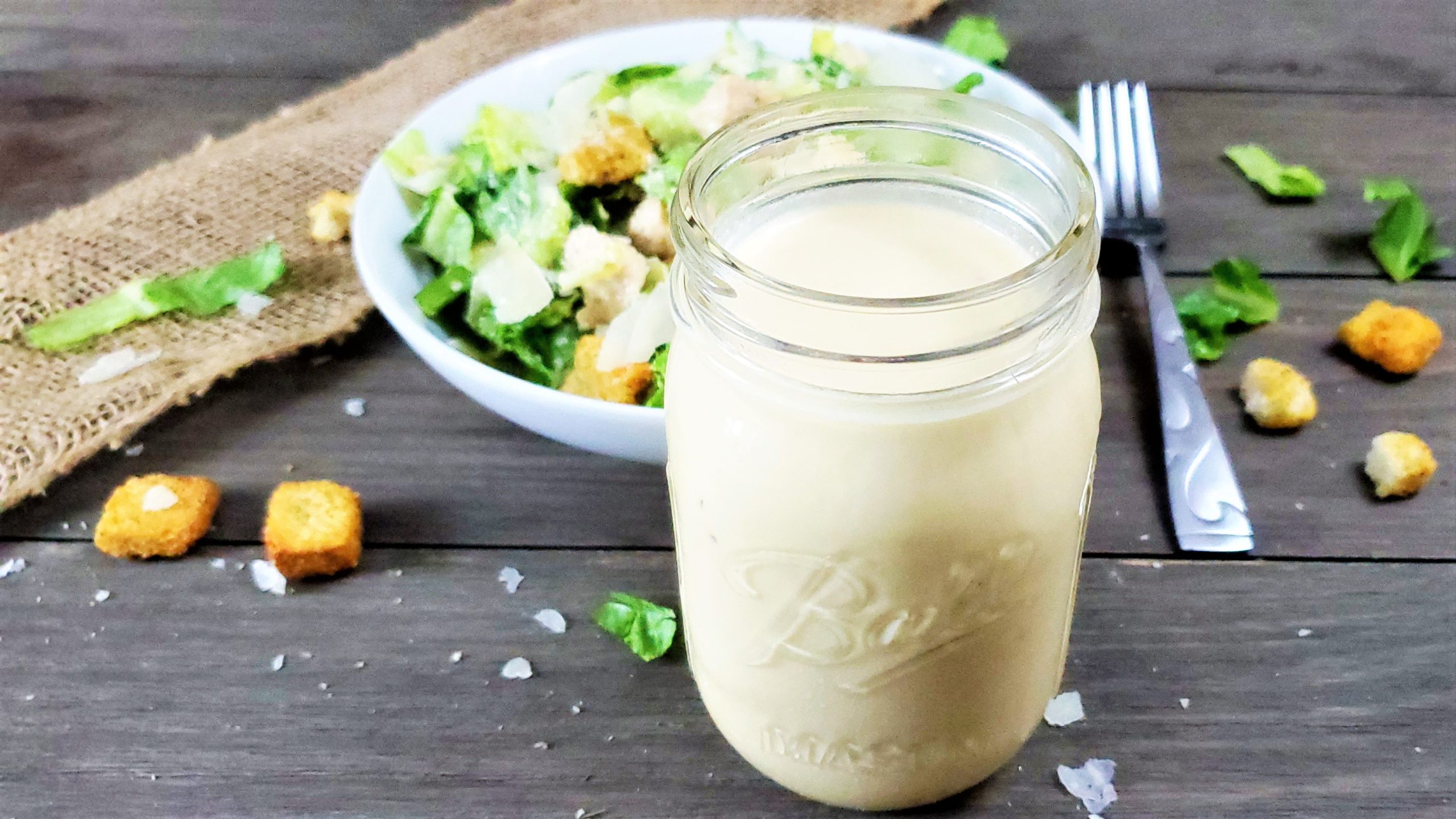 Best Caesar Salad Dressing - Bacon & Vodka