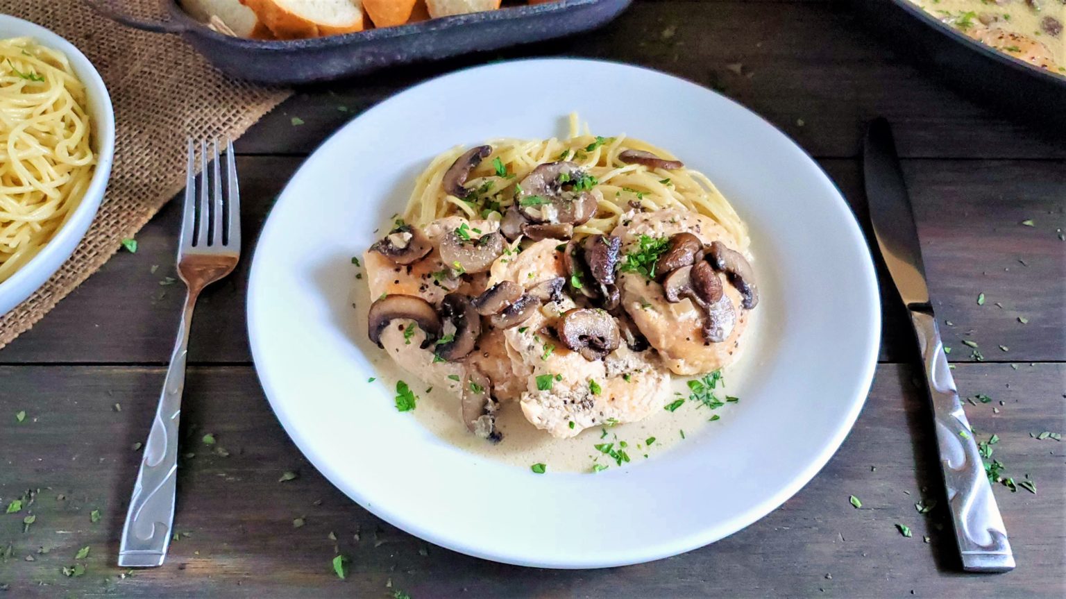 Creamy Sherry Chicken And Mushrooms Bacon And Vodka 2370