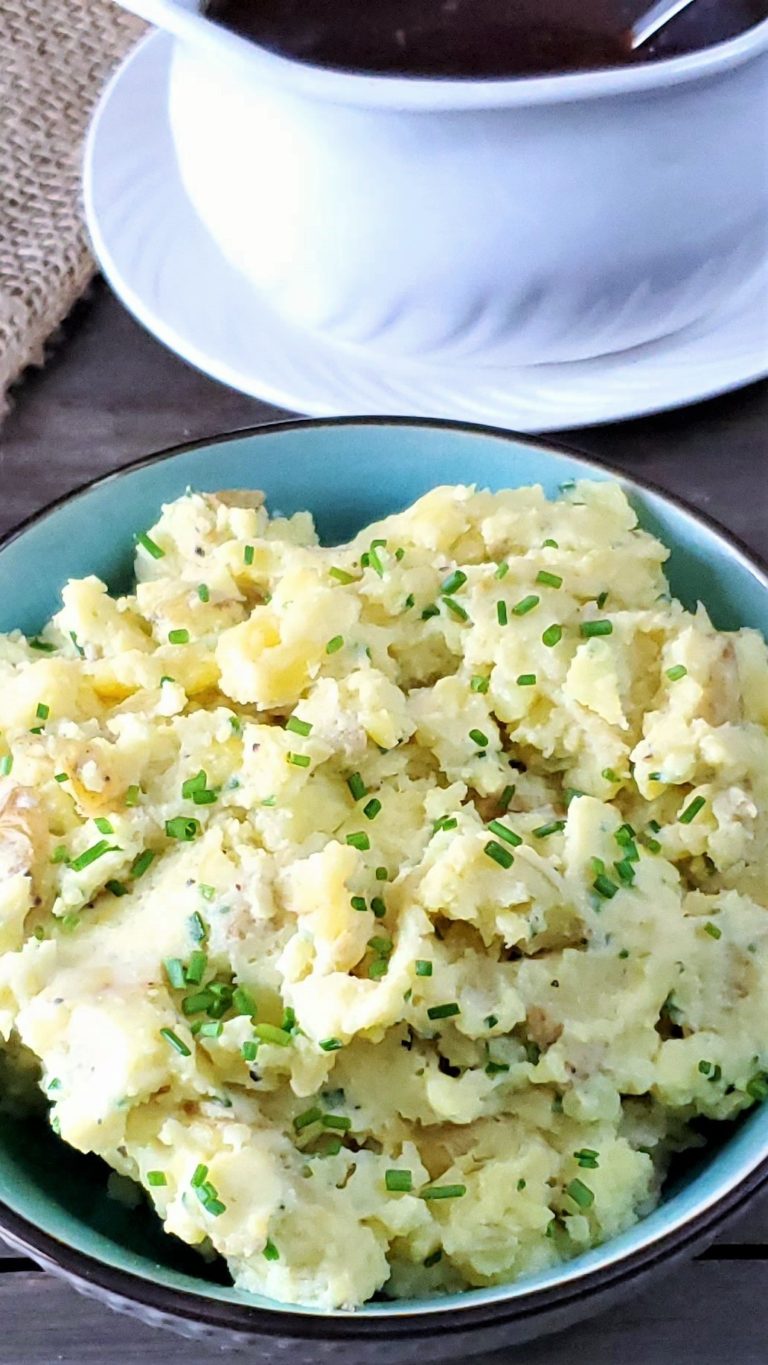Sour Cream and Chives Smashed Potatoes - Bacon & Vodka