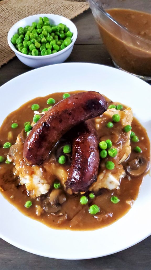 Bangers And Mash With Guinness Mushroom Gravy Bacon And Vodka 